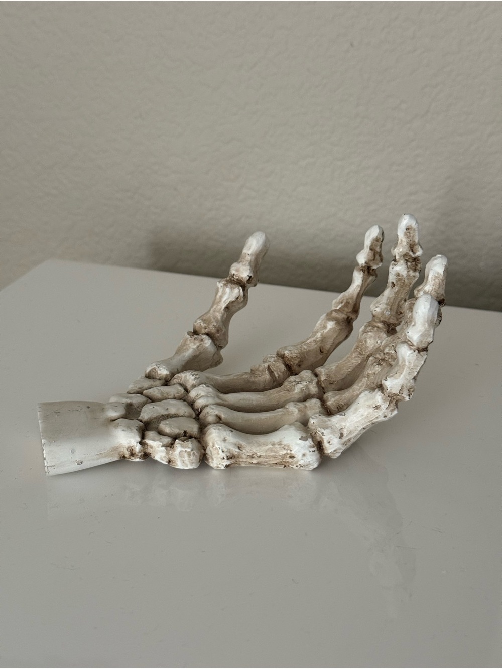 Skeleton Hand Trinket Dish Tray Gothic Halloween Decor